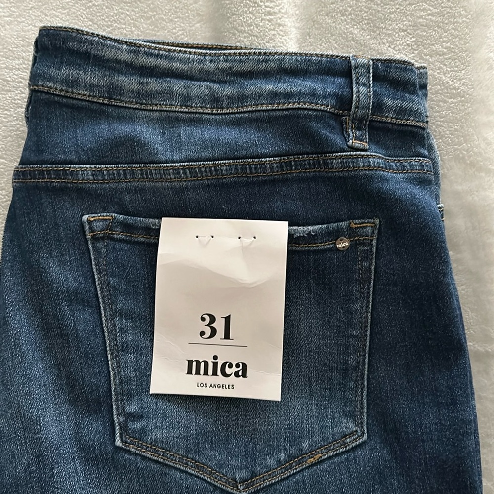 Mica straight leg distressed jeans